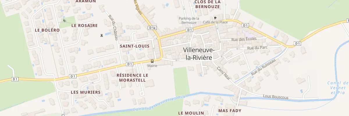 Plan du 5 Rue de la Poste à Villeneuve-la-Rivière