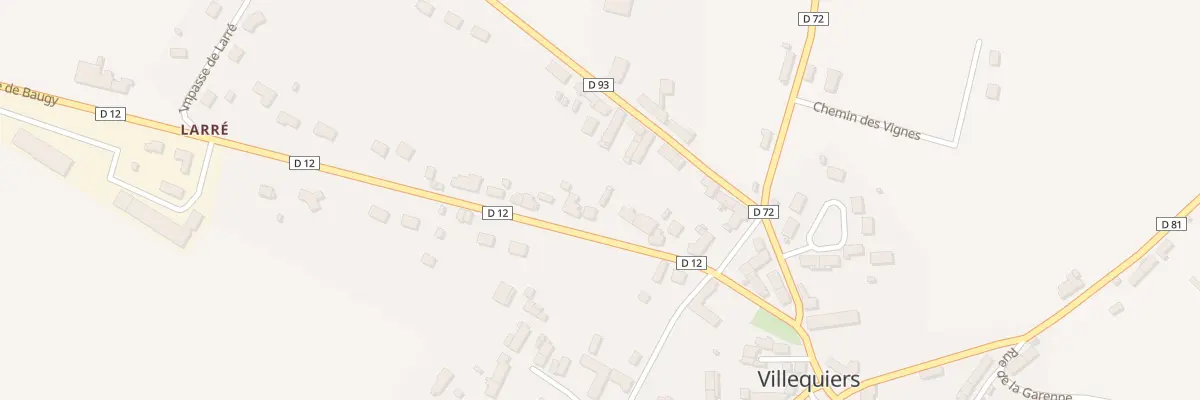 Plan du 12 Rte de Baugy à Villequiers