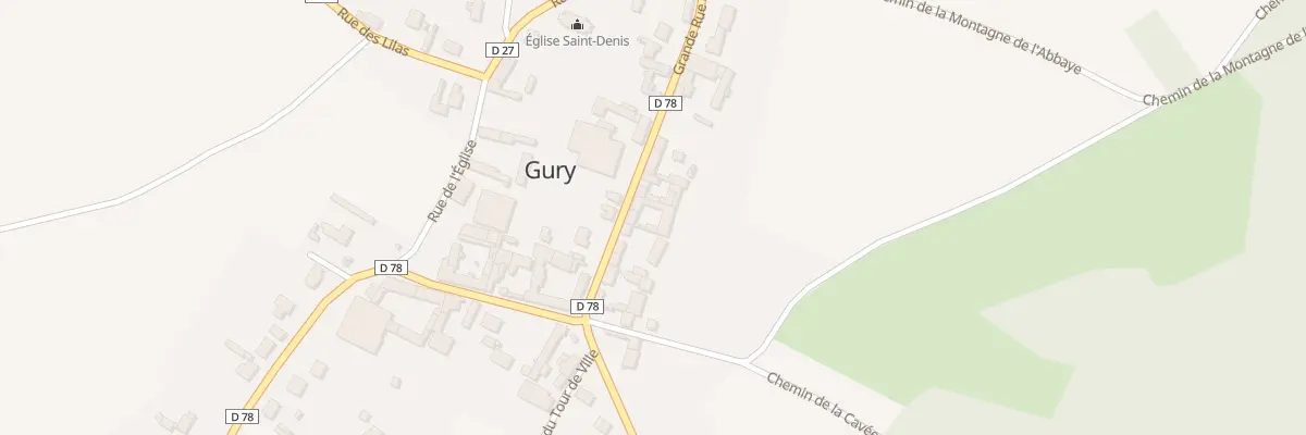 Plan du 13 Grande Rue de Bailly à Gury