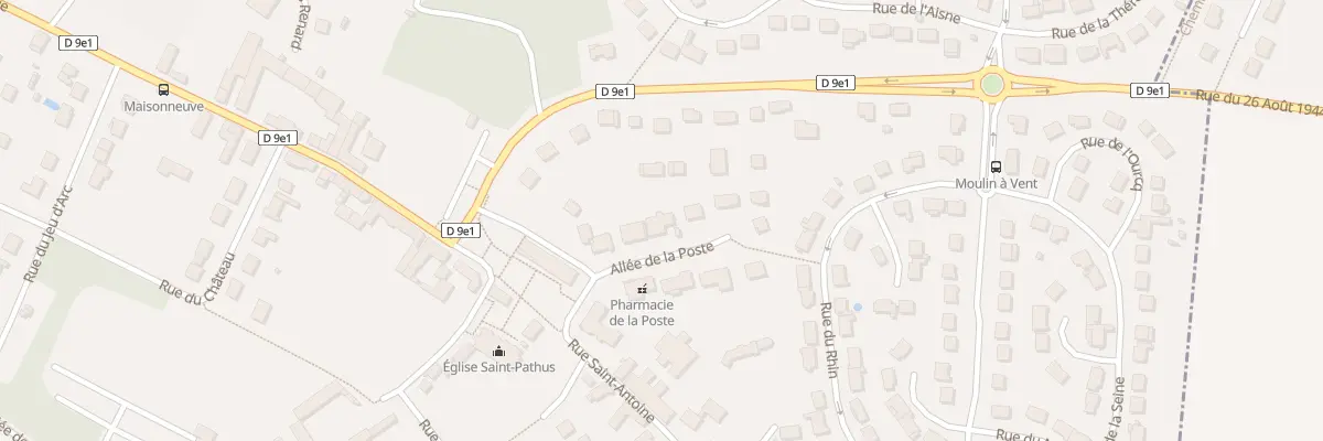 Plan du 5 All de la Poste à Saint-Pathus