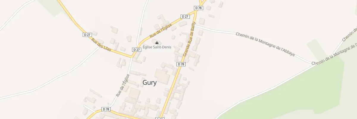 Plan du 6 Gr Grande Rue de Bailly à Gury