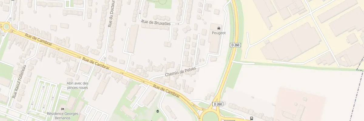 Plan du 19B Che de Pelves à Arras
