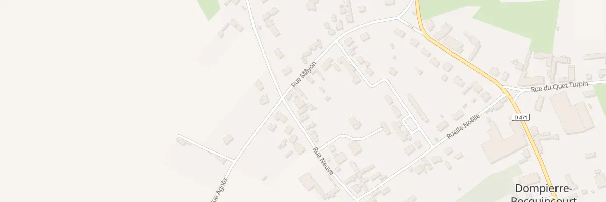 Plan du 40 Rue Neuve à Dompierre-Becquincourt