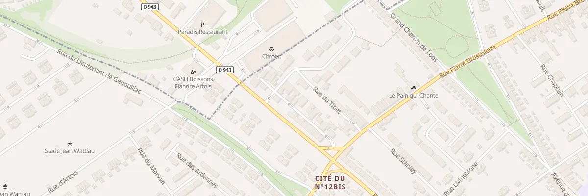 Plan du 16 Rue Plumecocq à Lens
