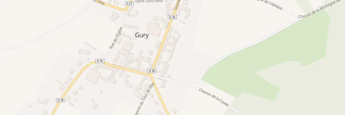 Plan du 15 Gr Grande Rue de Bailly à Gury