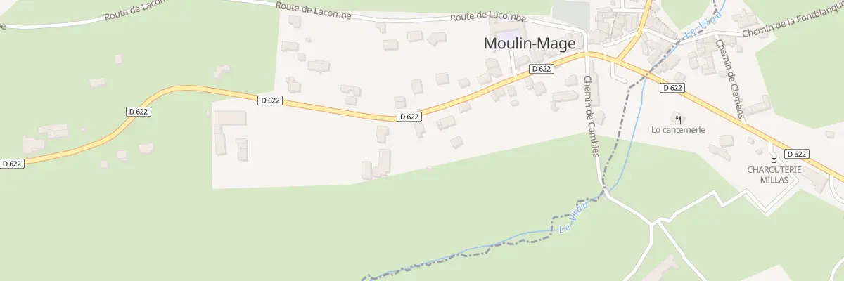 Plan du 5054 Lou Serret à Moulin-Mage