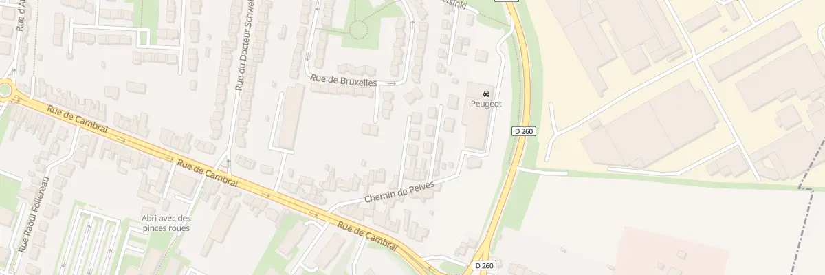 Plan du 19T Che de Pelves à Arras