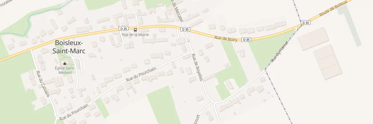 Plan du 28 Rue du Pourchain à Boisleux-Saint-Marc