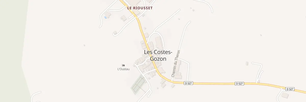 Plan du 5021 Les Costes Gozon aux Costes-Gozon