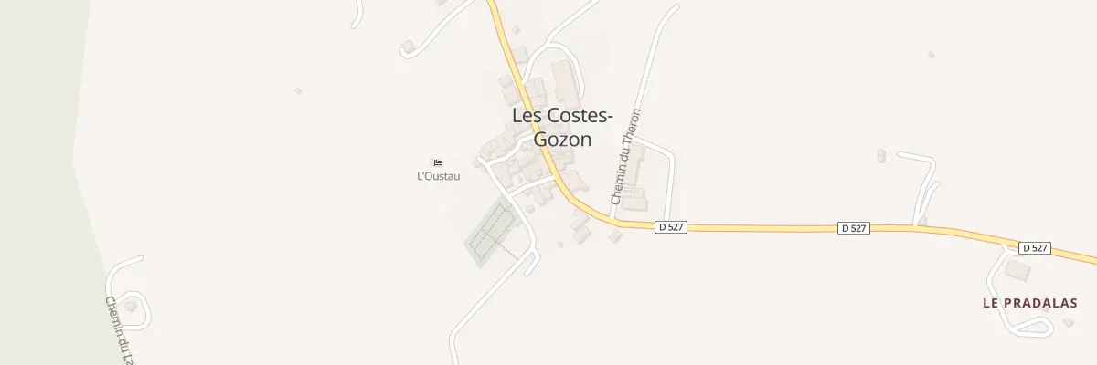 Plan du 5004 Les Costes Gozon aux Costes-Gozon