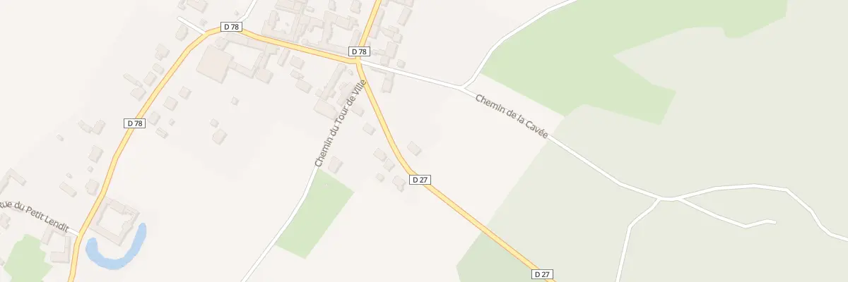 Plan du 27 Gr Grande Rue de Bailly à Gury