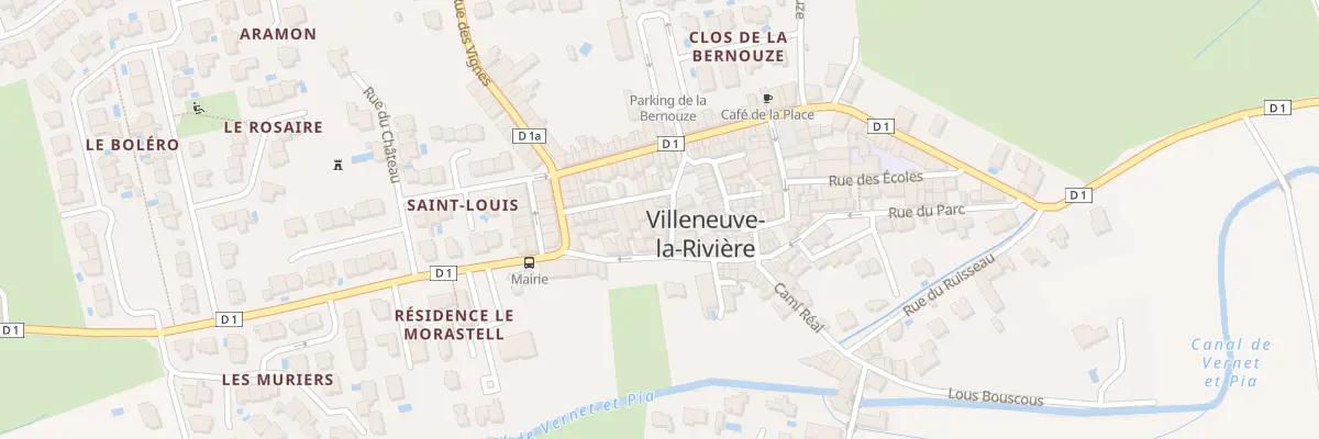 Plan du 5 Rue de l’Horte à Villeneuve-la-Rivière