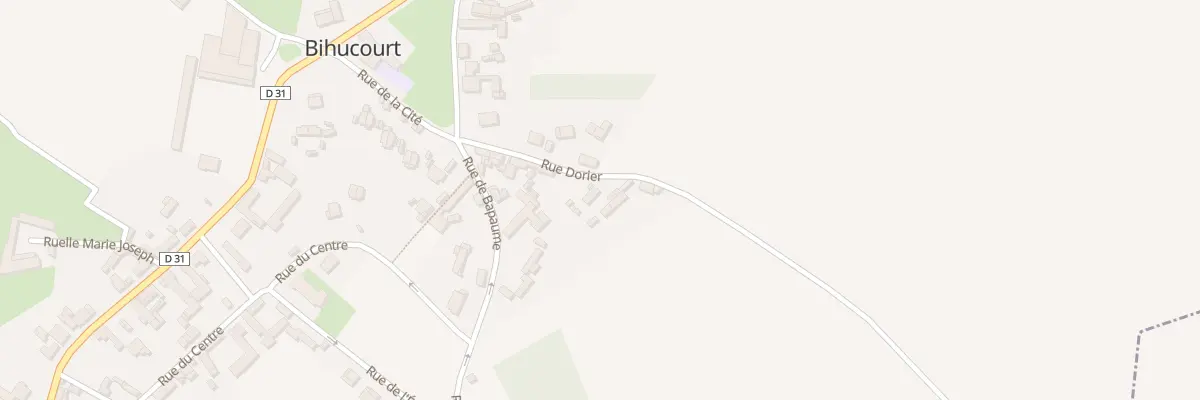 Plan du 8 Rue Dorier à Bihucourt