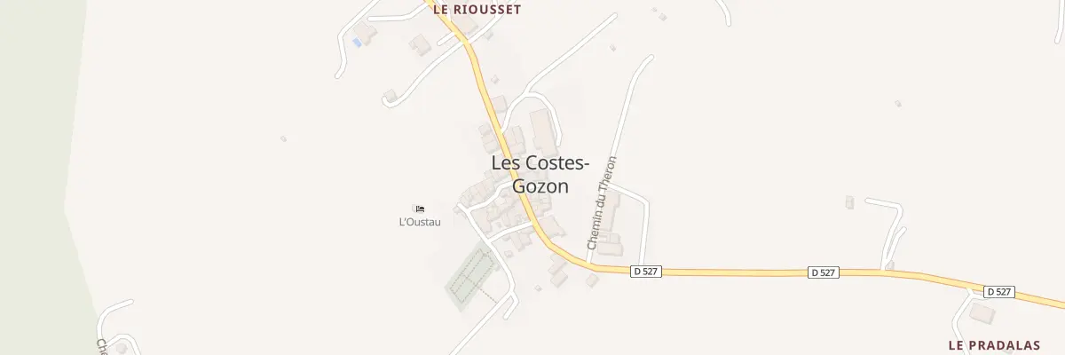 Plan du 5023 Les Costes Gozon aux Costes-Gozon