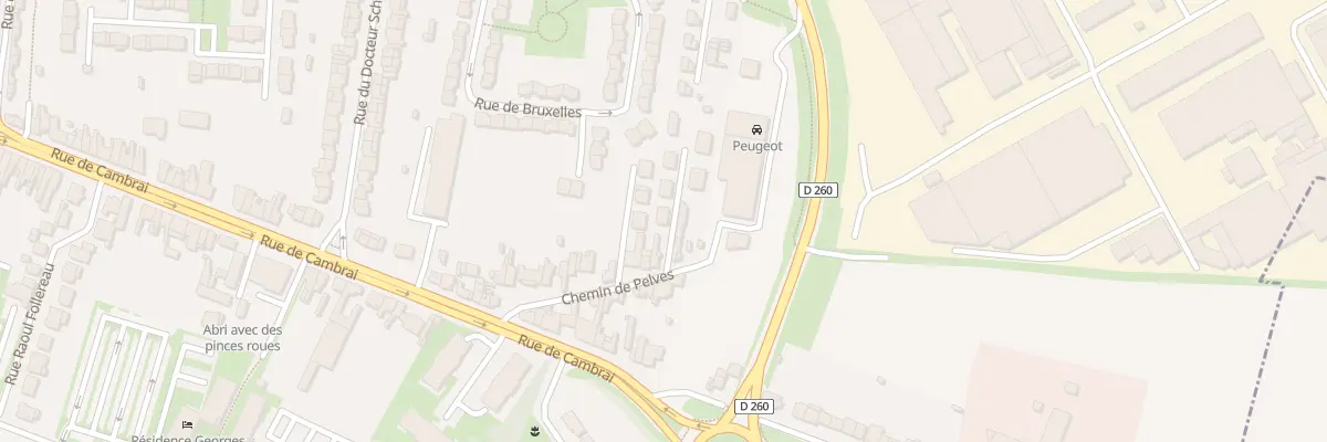 Plan du 23B Che de Pelves à Arras