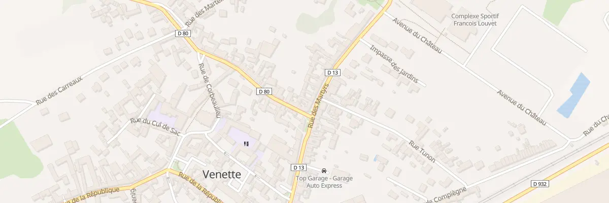 Plan du 195 Rue des Martyrs à Venette