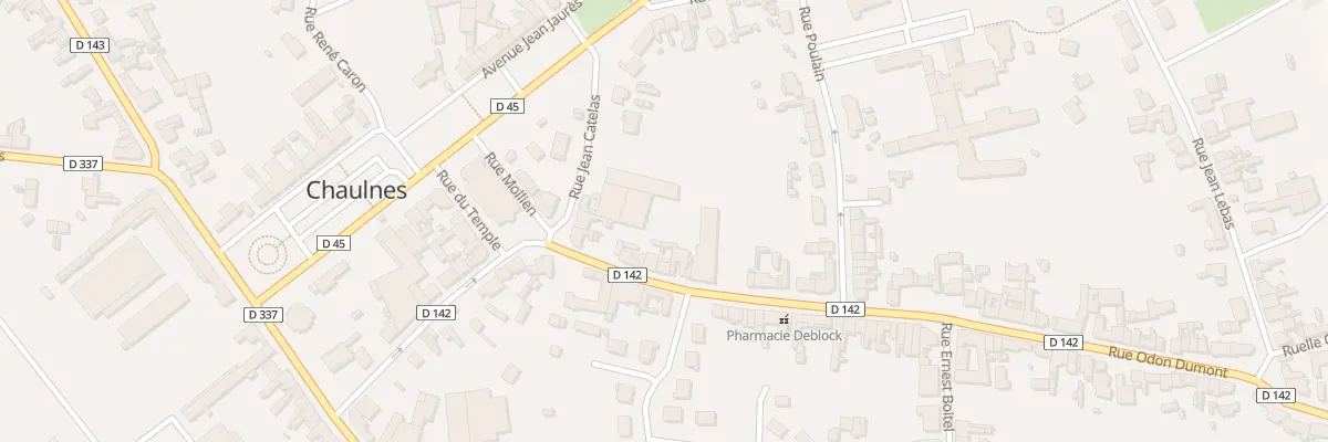 Plan du 6 Rue Odon Dumont à Chaulnes