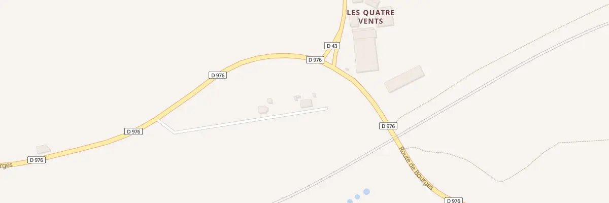 Plan du 36 Rte de Bourges à Nérondes