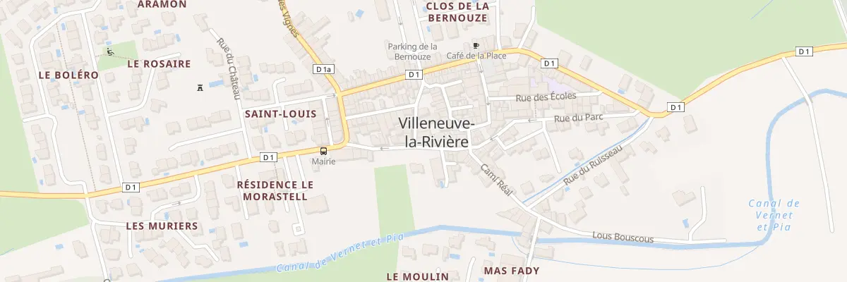 Plan du 15 Rue de la Poste à Villeneuve-la-Rivière