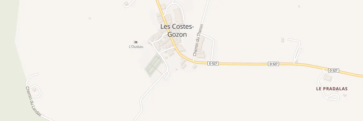 Plan du 5002 Les Costes Gozon aux Costes-Gozon