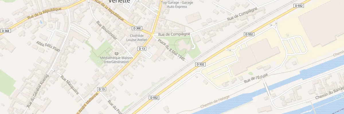 Plan du 70 Pl du 8 Mai 1945 à Venette