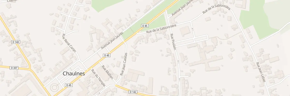 Plan du 3 Rue de la Sablonnière à Chaulnes