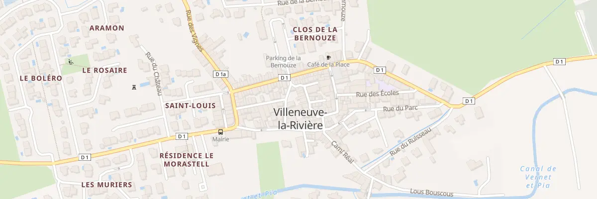 Plan du 8 Rue du Casteil à Villeneuve-la-Rivière