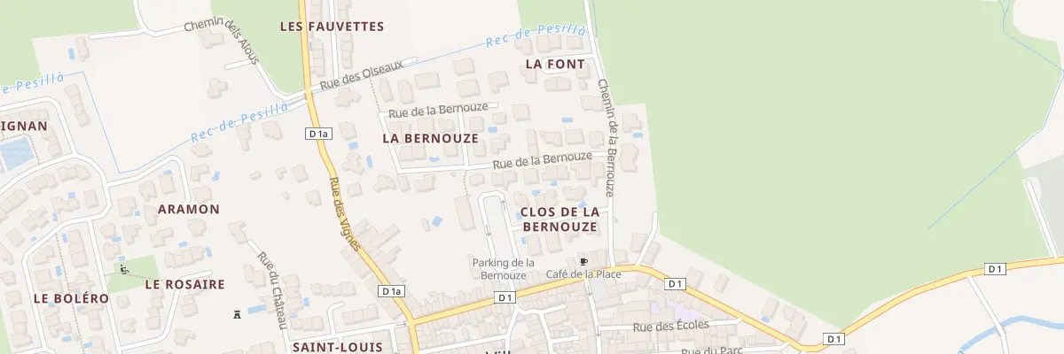 Plan du 9 Rue de la Bernouze à Villeneuve-la-Rivière