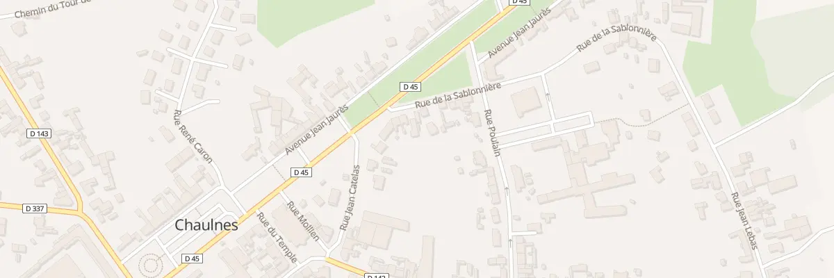 Plan du 5 Rue de la Sablonnière à Chaulnes