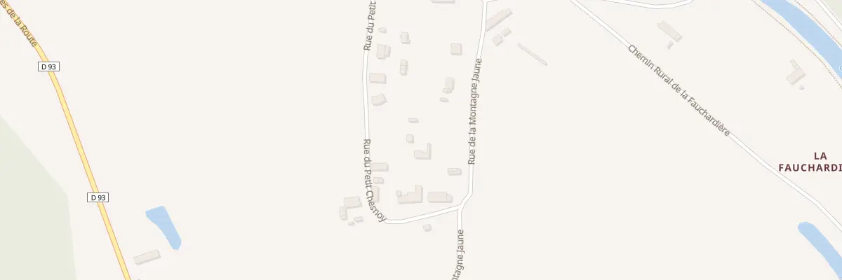 Plan du 10 Rue de la Montagne Jaune à Montcresson