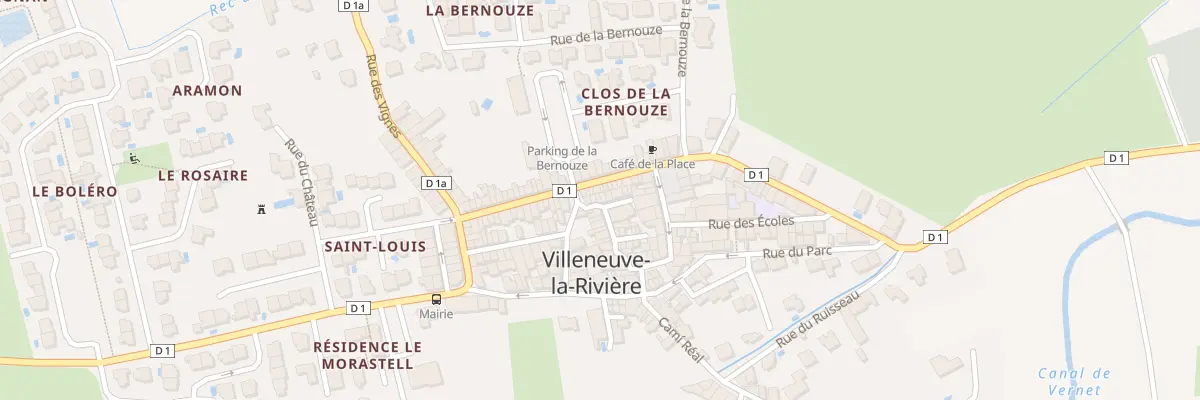 Plan du 3 Rue du Casteil à Villeneuve-la-Rivière