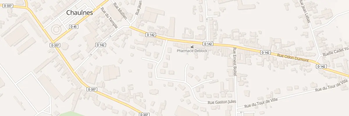 Plan du 11 Rue Odon Dumont à Chaulnes