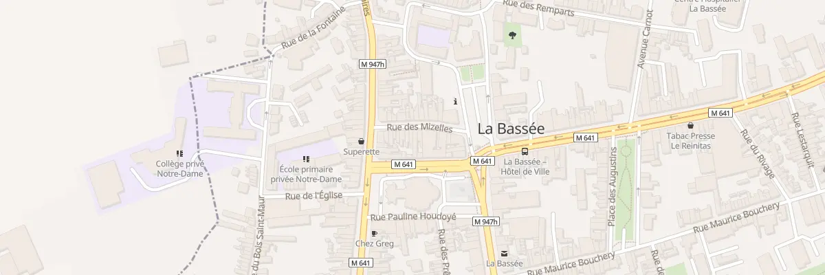 Plan du 15 Rue des Mizelles à La Bassée