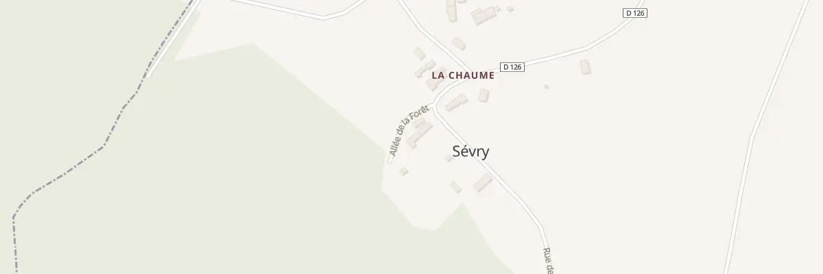 Plan du 1 All de la Forêt à Sévry