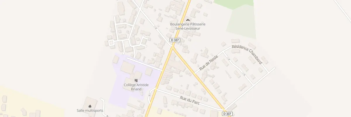 Plan du 1 Rue de Nesle à Chaulnes