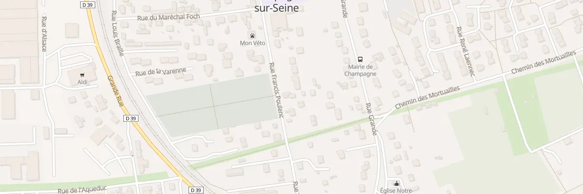 Plan du 156 Rue Grande à Champagne-sur-Seine