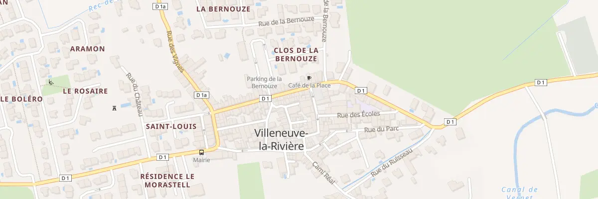 Plan du 15 Rue du Casteil à Villeneuve-la-Rivière