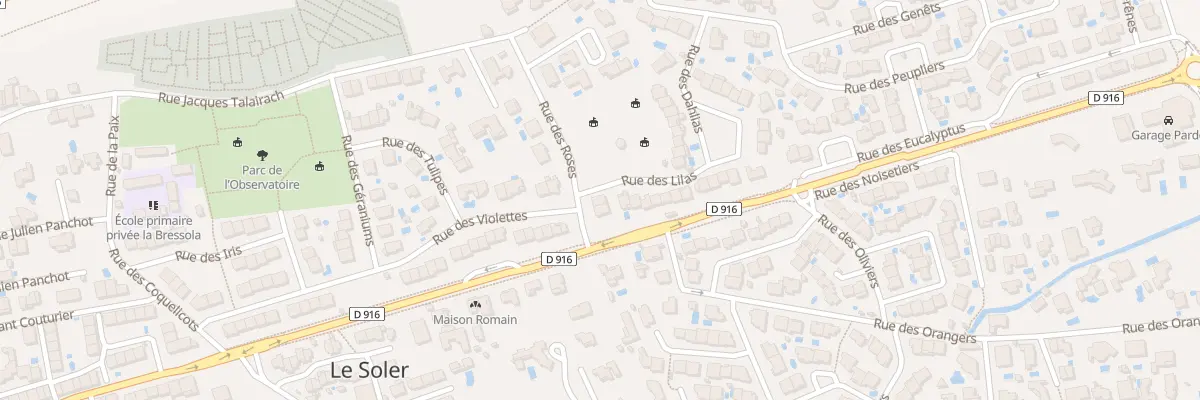 Plan du 6 Rue des Roses au Soler