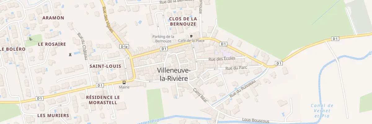 Plan du 27 Rue du Casteil à Villeneuve-la-Rivière