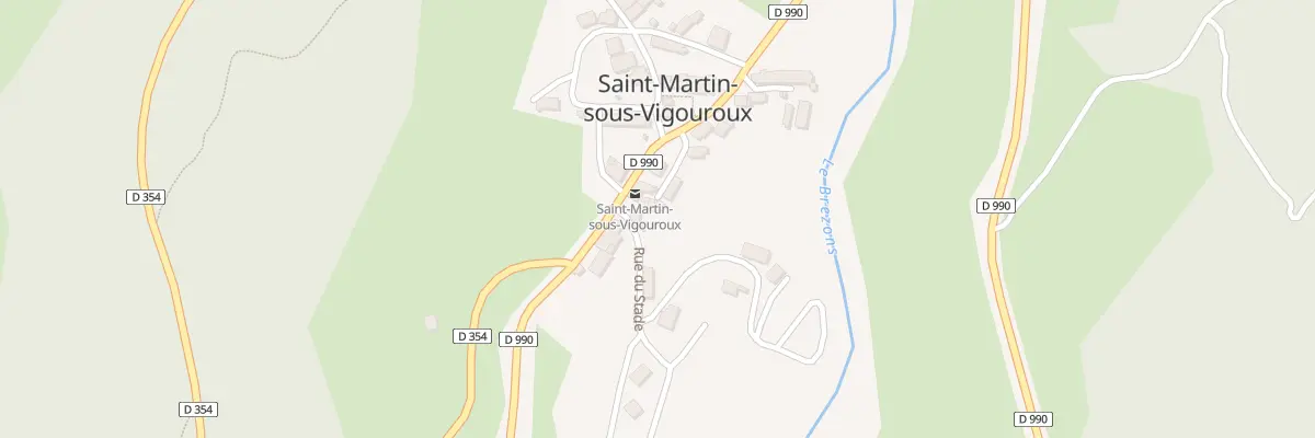 Plan du 5030 Le Bourg à Saint-Martin-sous-Vigouroux