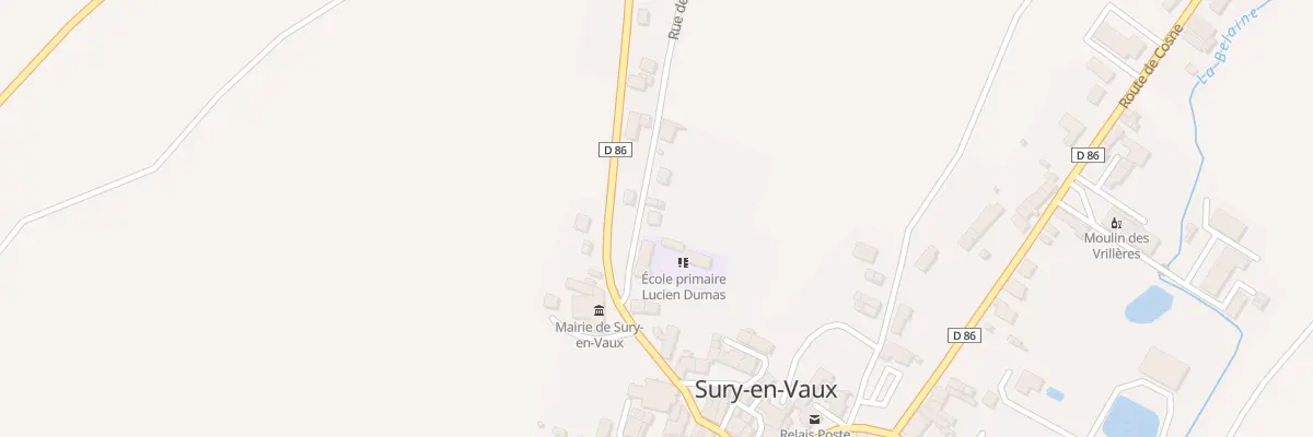 Plan du 4 Rue des Sentiers à Sury-en-Vaux