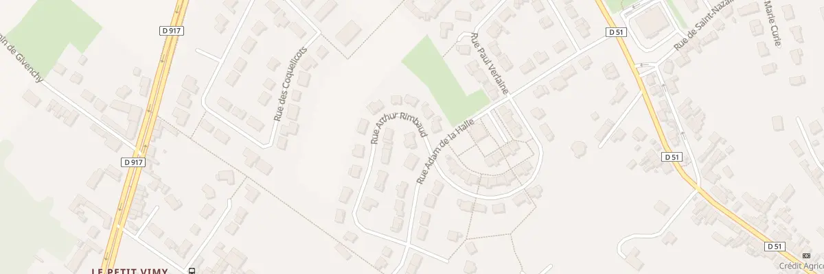 Plan du 2 Rue Arthur Rimbaud à Vimy