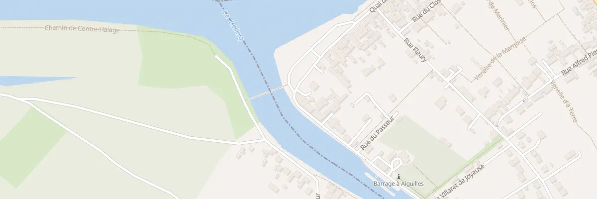 Plan du 1 Quai du Loing à Saint-Mammès