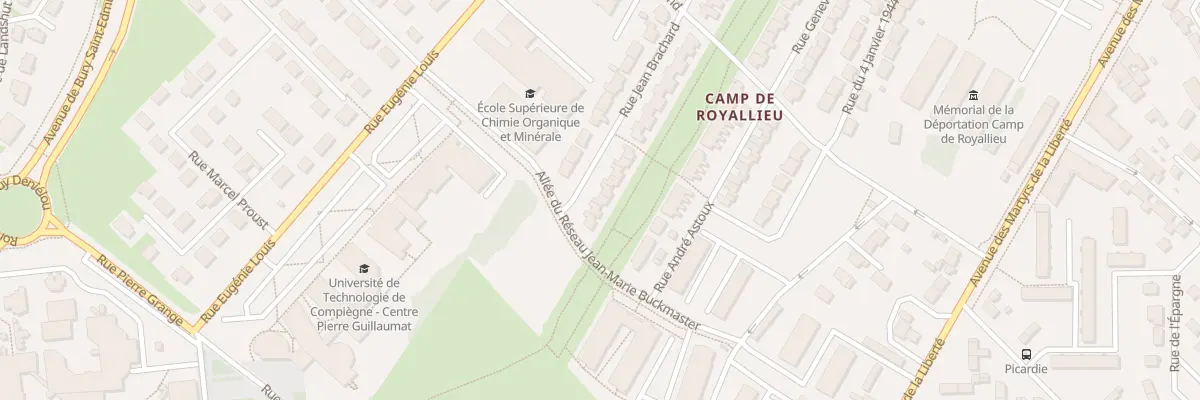 Plan du 33 Rue Jean Brachard à Compiègne