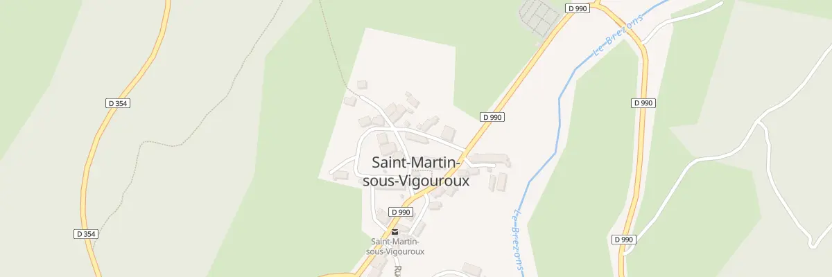 Plan du 5009 Le Bourg à Saint-Martin-sous-Vigouroux