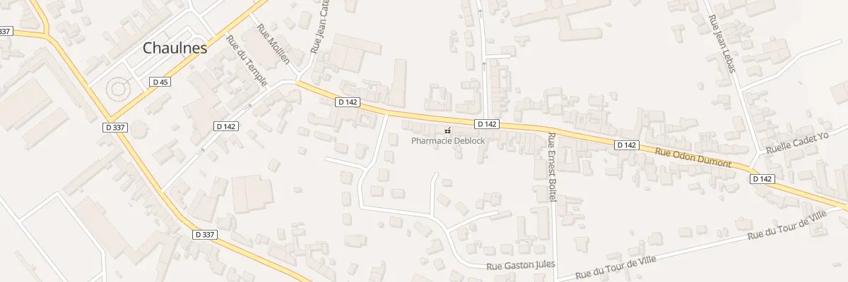 Plan du 17 Rue Odon Dumont à Chaulnes
