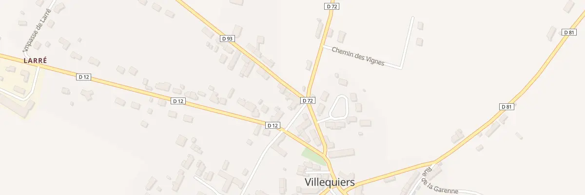 Plan du 3 Rte de Gron à Villequiers