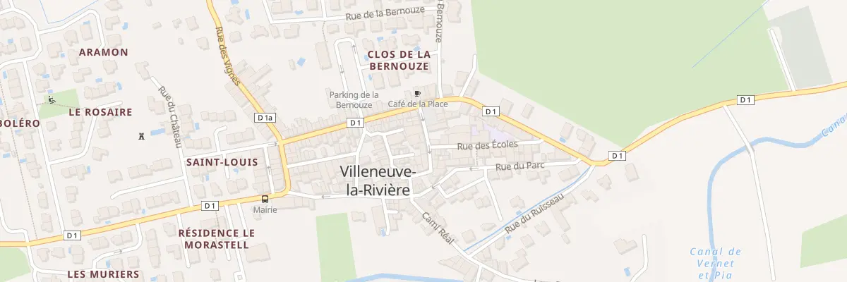 Plan du 6 Rue du 14 Juillet à Villeneuve-la-Rivière