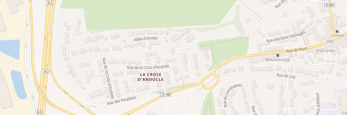 Plan du 10 Rue de la Croix d’Andolle à Nanteuil-le-Haudouin
