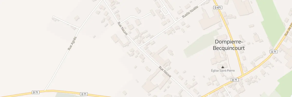 Plan du 18 Rue Neuve à Dompierre-Becquincourt